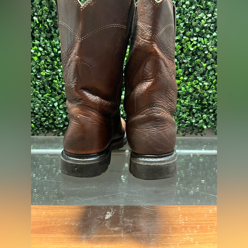Justin Boots Dark Brown Men's Boots - Picture 5 of 9